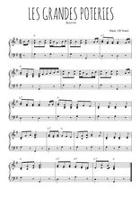 Téléchargez l'arrangement pour piano de la partition de bourree-les-grandes-poteries en PDF